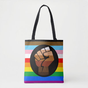 Bolso De Tela Bandera del orgullo POC Progreso LGBTQ+