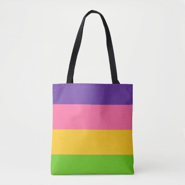 Bolso De Tela Bandera del Orgullo Sapfático (Anverso)
