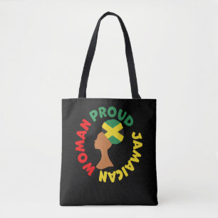 Bolso De Tela Bandera del país de Jamaica provoca a una mujer ja
