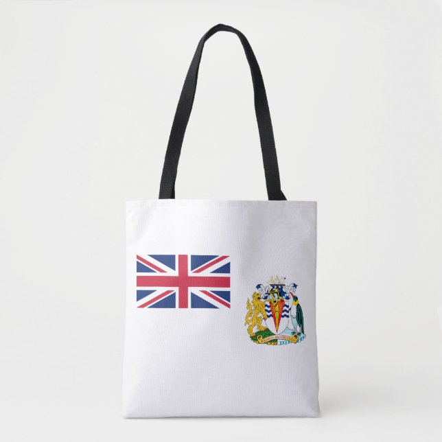 Bolso De Tela Bandera del Territorio Antártico Británico (Anverso)