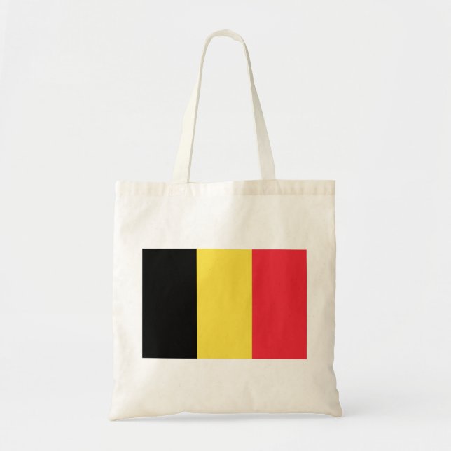 Bolso De Tela Bandera del Tote de Presupuestos de Bélgica (Frente)