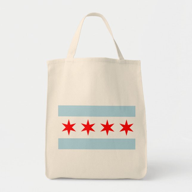 Bolso De Tela Bandera del tote orgánico del ultramarinos de (Frente)