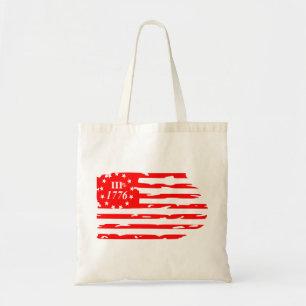 Bolso De Tela Bandera en peligro de 3% 1776 #USAPatriotGraphics