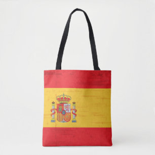 Bolso De Tela Bandera española del grunge