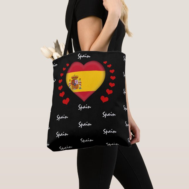 Bolso De Tela Bandera española y deporte de bandera española (Detalle)