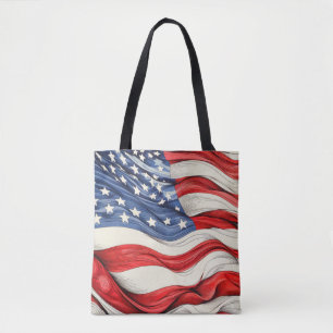 Bolso De Tela Bandera estadounidense