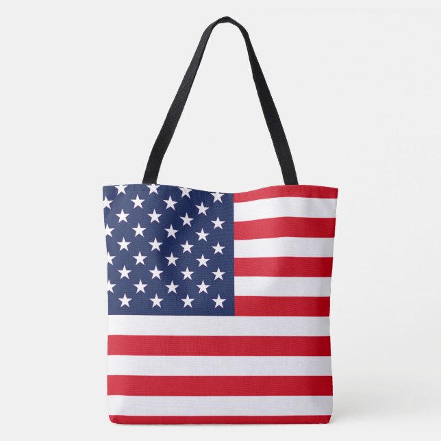 Bolso De Tela Bandera estadounidense (Reverso)