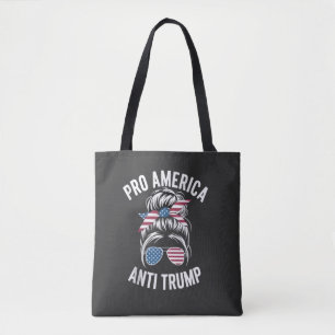 Bolso De Tela Bandera estadounidense anti-Trump anti-Estados Uni
