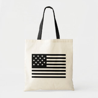 Bolso De Tela Bandera estadounidense con estrella negra