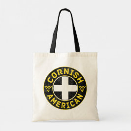 Bolso De Tela Bandera estadounidense Cornish Tote Bag