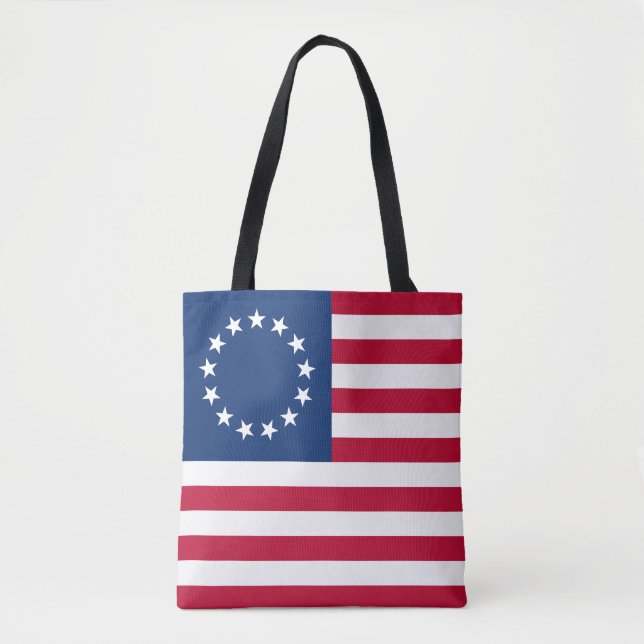 Bolso De Tela Bandera estadounidense de Betsy Ross (Anverso)