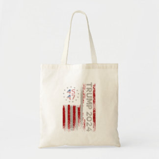 Bolso De Tela Bandera estadounidense de Trump 2024
