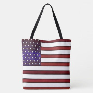 Bolso De Tela Bandera estadounidense Grabado en relieve moderna