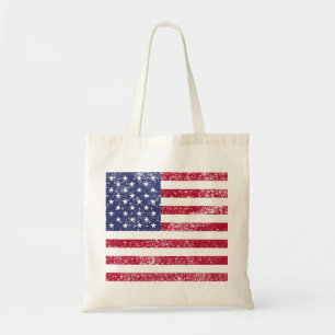 Bolso De Tela Bandera Estadounidense Patriótica 4 De Julio