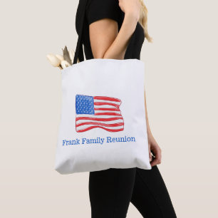 Bolso De Tela Bandera estadounidense patriótica personalizada