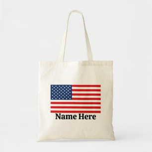 Bolso De Tela Bandera estadounidense personalizada