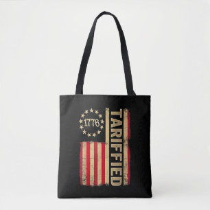 Bolso De Tela Bandera estadounidense Tarrifs Americanos 1776