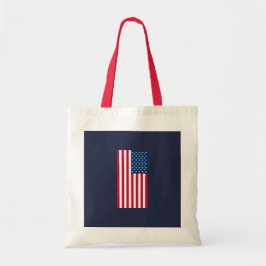Bolso De Tela Bandera estadounidense Tote Bag