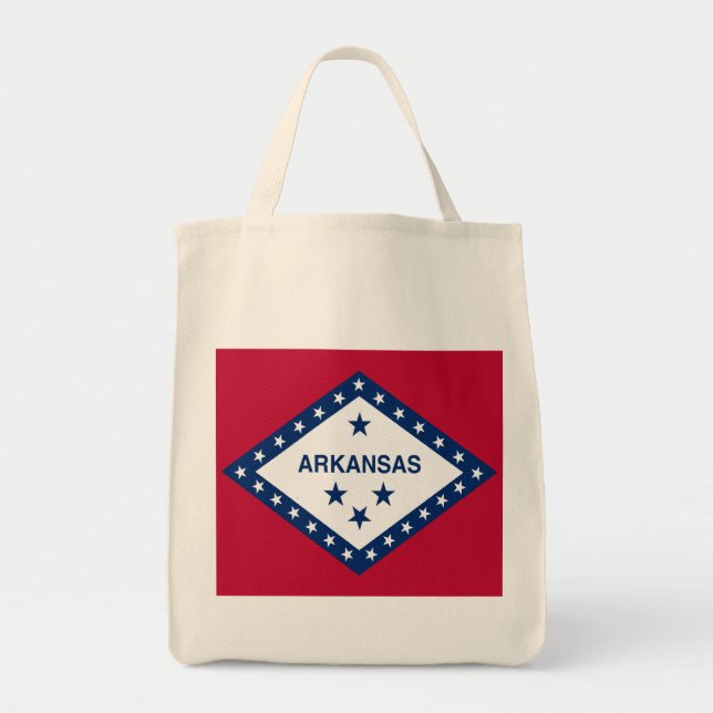 Bolso De Tela Bandera estatal de Arkansas (Frente)