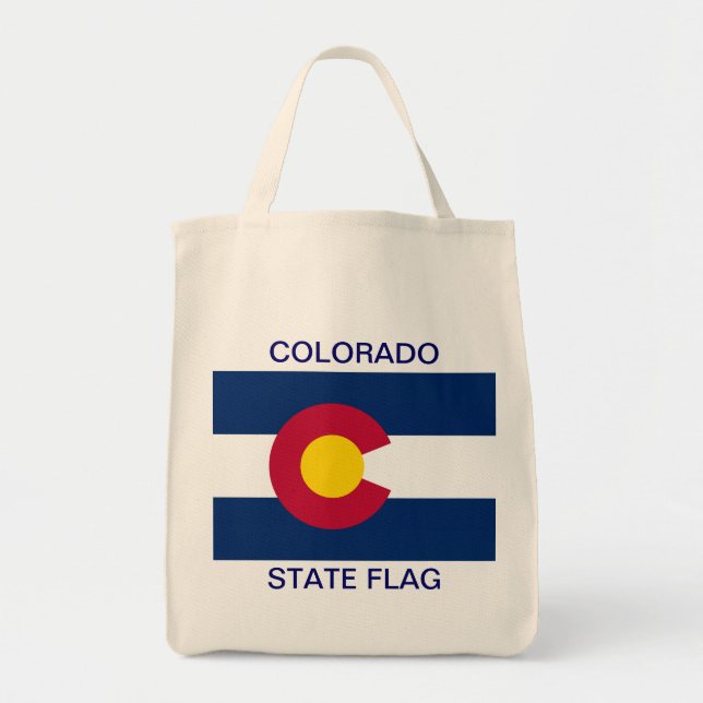 Bolso De Tela Bandera Estatal de Colorado (Frente)