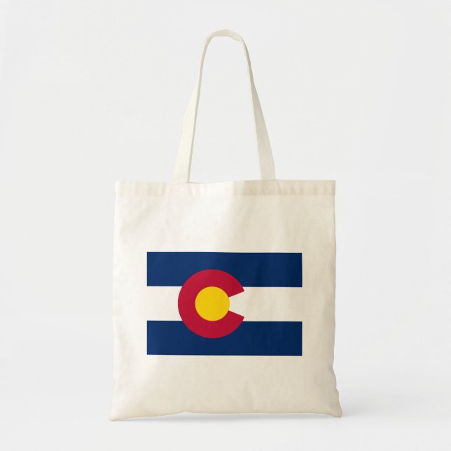 Bolso De Tela Bandera Estatal de Colorado Tote Bag (Frente)