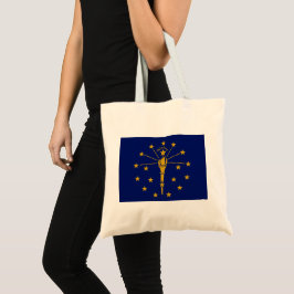 Bolso De Tela Bandera estatal de Indiana