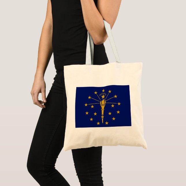 Bolso De Tela Bandera estatal de Indiana (Anverso (producto))