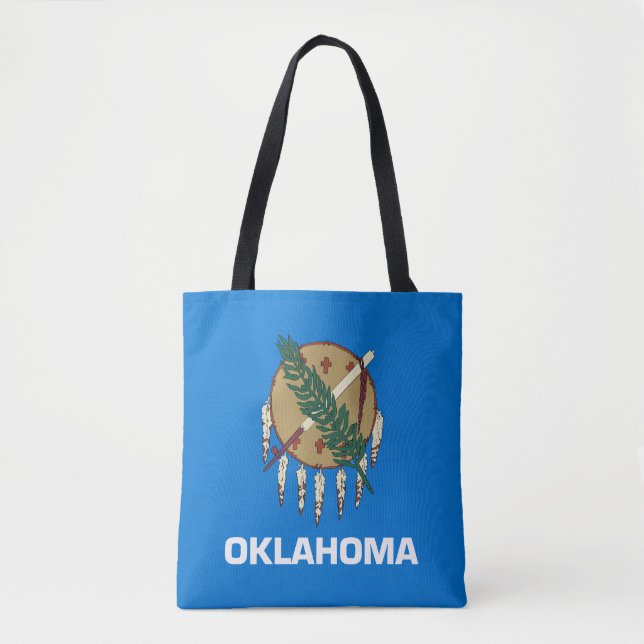 Bolso De Tela Bandera estatal de Oklahoma (Anverso)