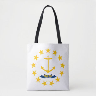 Bolso De Tela Bandera estatal de Rhode Island