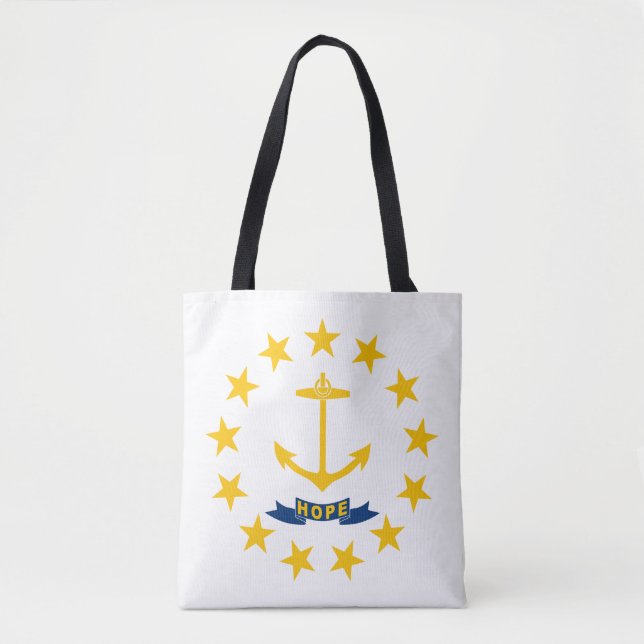 Bolso De Tela Bandera estatal de Rhode Island (Anverso)