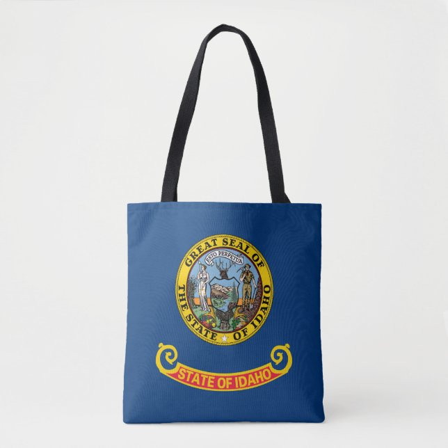 Bolso De Tela Bandera Estatal Idaho (Anverso)