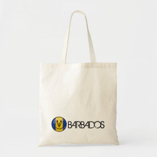 Bolso De Tela Bandera feliz de Barbados
