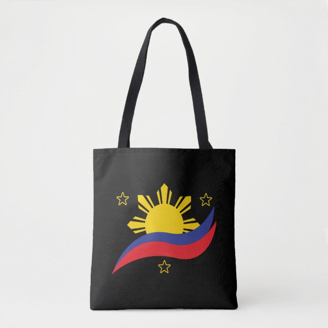 Bolso De Tela Bandera filipina de Pinoy de Filipinas (Anverso)