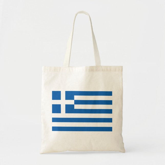 Bolso De Tela Bandera griega (Frente)