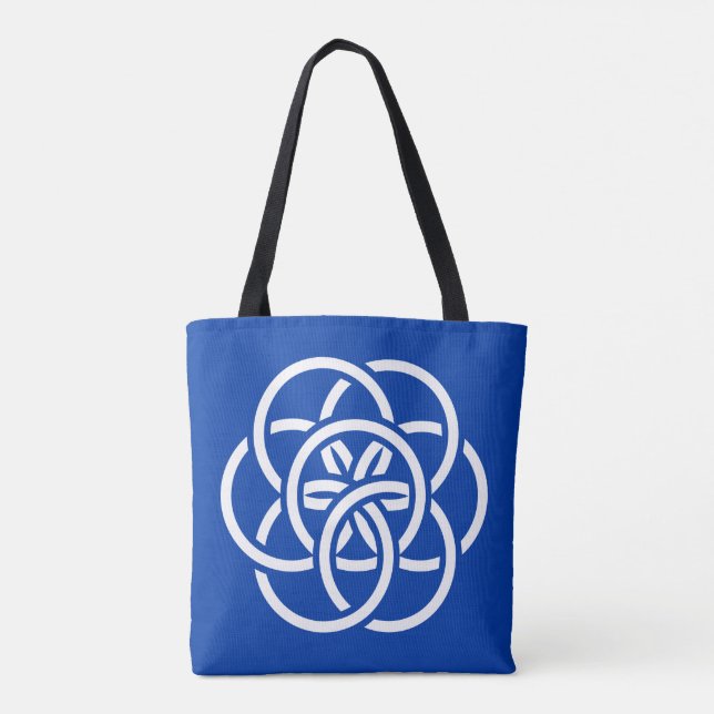 Bolso De Tela Bandera internacional del planeta Tierra (Reverso)