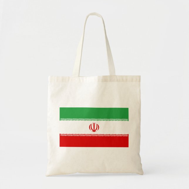 Bolso De Tela Bandera iraní (Irán) (persa) (Frente)