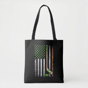 Bolso De Tela Bandera irlandesa de Estados Unidos Leprechaun Luc