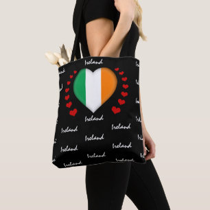 Bolso De Tela Bandera irlandesa y deporte de bandera irlandesa