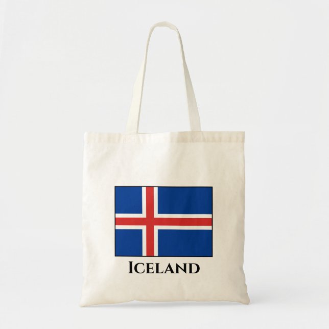 Bolso De Tela Bandera islandesa (islandesa) (Frente)