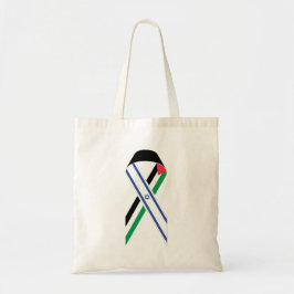 Bolso De Tela Bandera israelí y palestina cinta de la paz