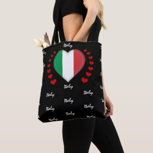 Bolso De Tela Bandera italiana y deporte de bandera nacional