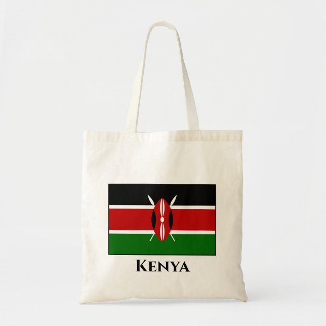 Bolso De Tela Bandera keniana (Frente)