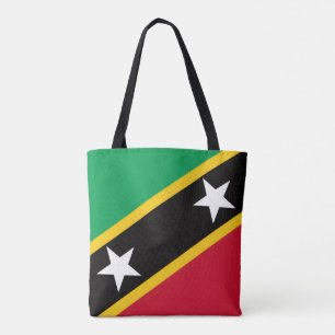 Bolso De Tela Bandera Kittitian / Nevisian, San Cristóbal y Niev