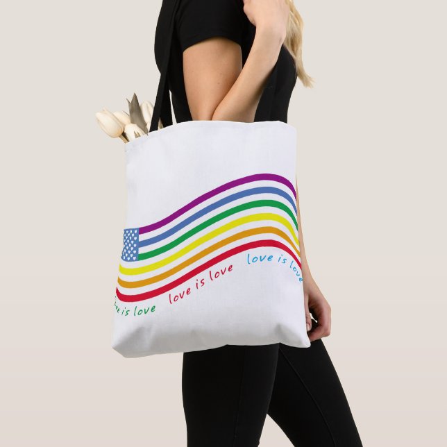 Bolso De Tela Bandera LGBT (Detalle)