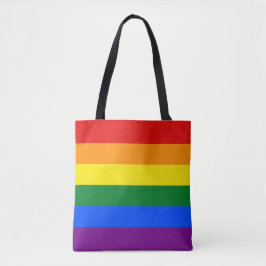 Bolso De Tela Bandera LGBT del arco iris del orgullo gay