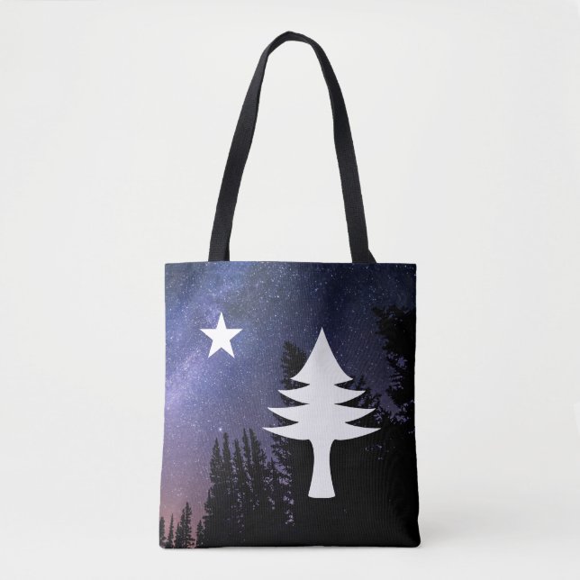 Bolso De Tela Bandera Maine 1901 - Edición Noche Starry (Anverso)