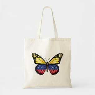 Bolso De Tela Bandera monarca de la mariposa de Colombia