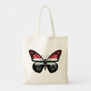 Bolso De Tela bandera monárquica de la mariposa de Irak