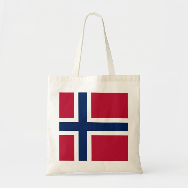 BOLSO DE TELA BANDERA NACIONAL DE NORUEGA TOTE BAG (Frente)