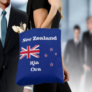 Bolso De Tela Bandera neozelandesa y moda Kia Ora / Nueva Zeland